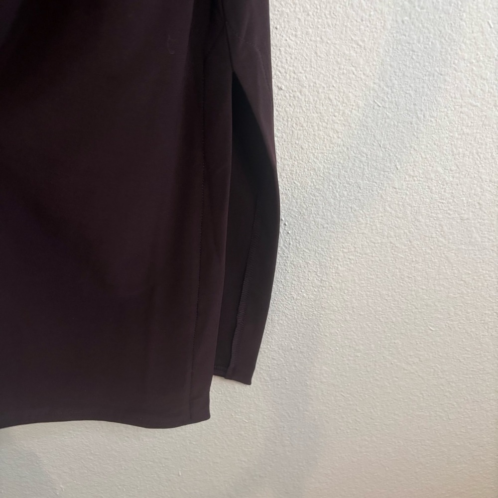 Sympli Tunic Asymmetrical V Neck Lagenlook Blouse Top Size 12 Plum/Purple - Picture 7 of 14